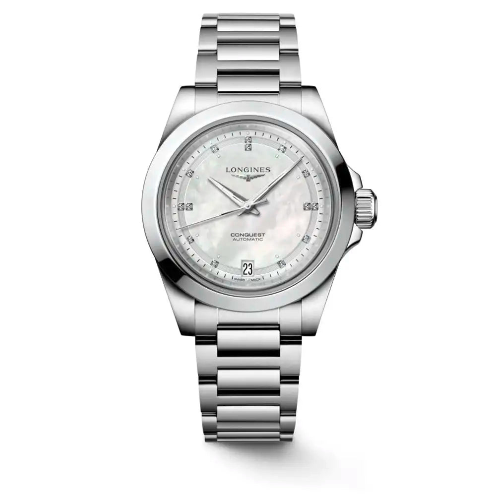 Ladies Longines Stainless Steel Conquest Classic - L3.430.4.87.6