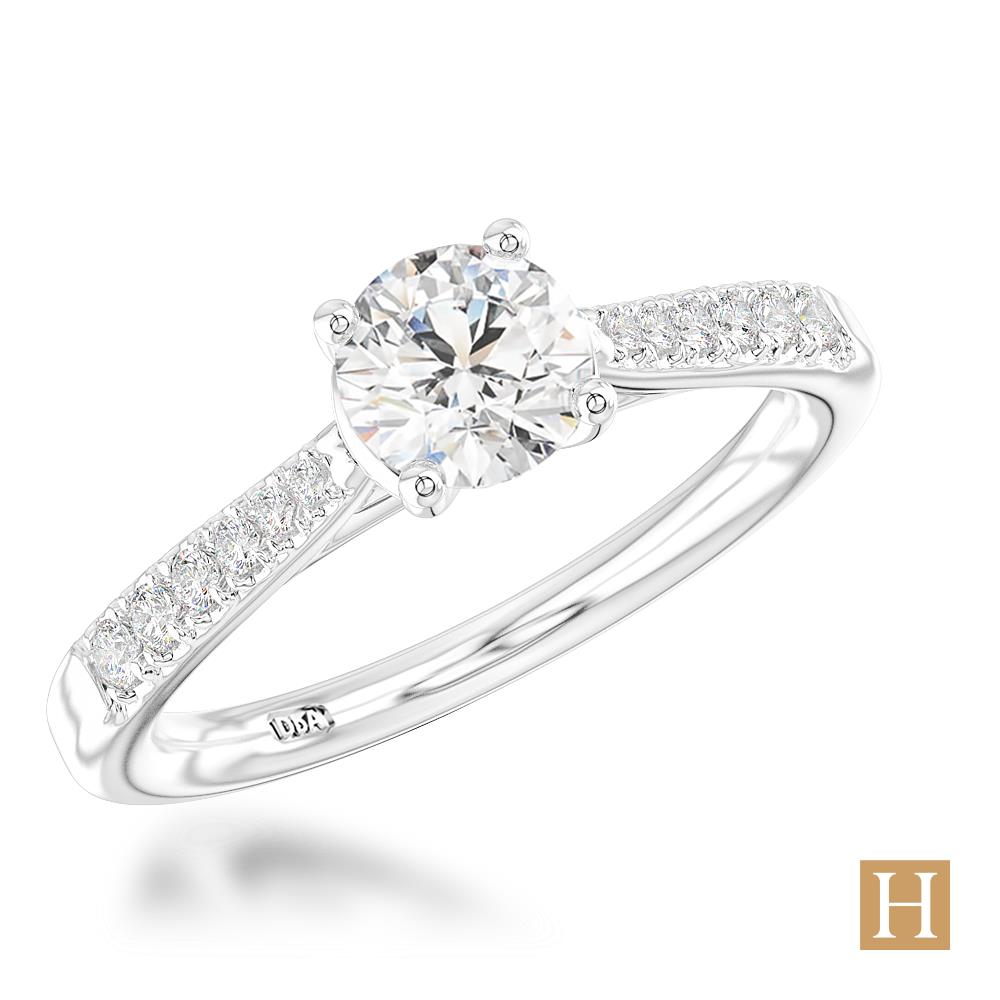 Platinum Inisheer Classic Round Engagement Ring