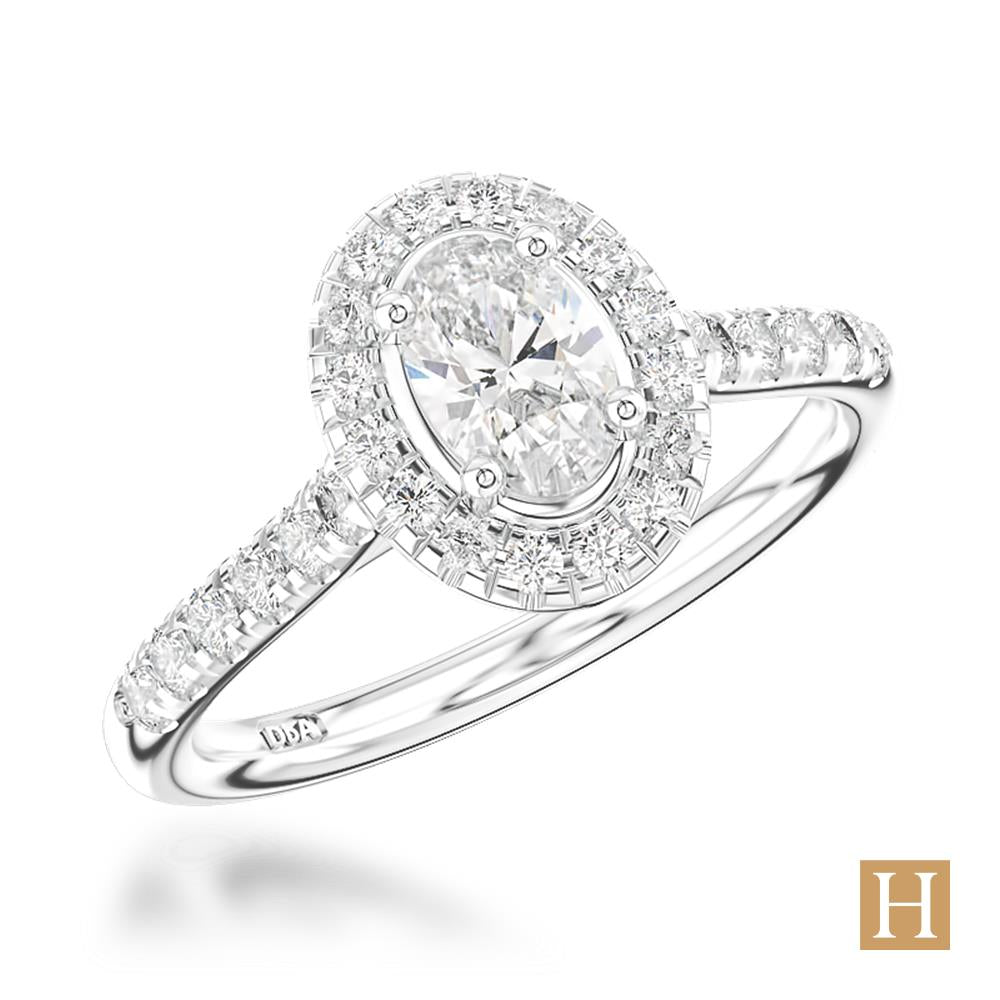 Platinum Inisheer Oval Engagement Ring