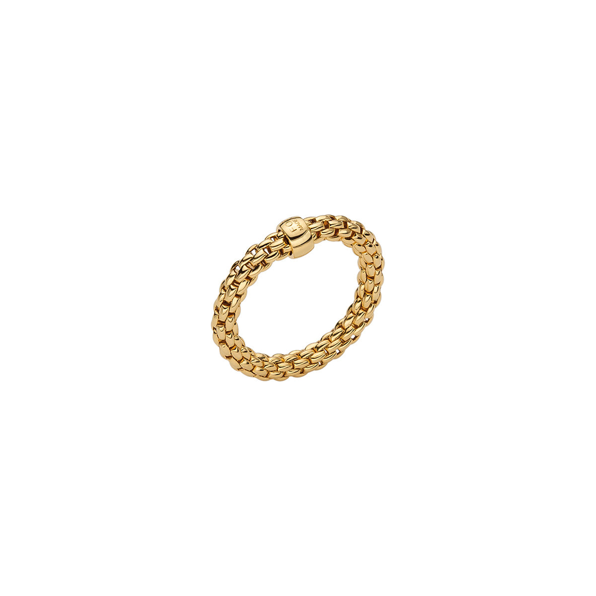 18ct Yellow Gold Fope Essential Flex It Ring Small
