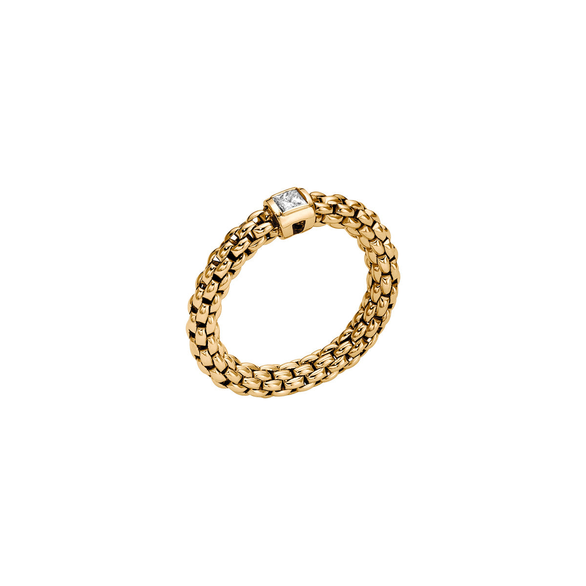 18ct Yellow Gold Fope Souls Diamond Ring 0.09ct Medium