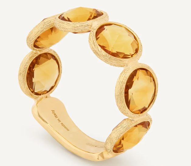 18ct Yellow Gold Marco Bicego Jaipur Ring with Yellow Quartz AB675_QG01_Y_02