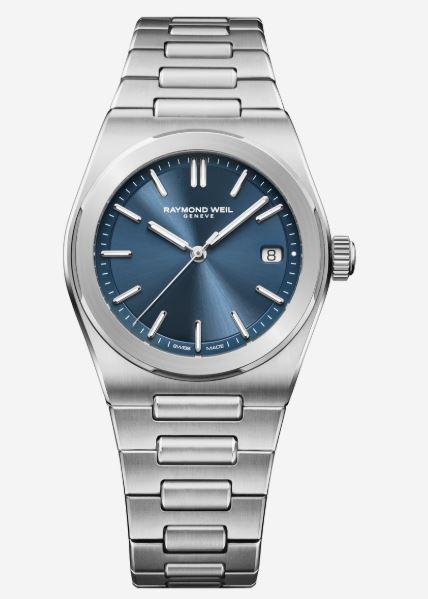 Gents Raymond Weil 38mm ART Automatic Steel Bracelet Blue Dial with Date 1000ST-50001
