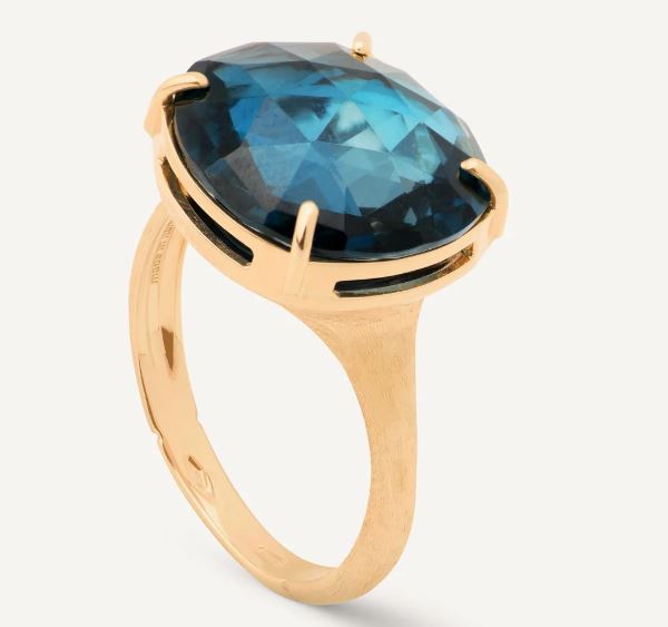 18ct Yellow Gold Marco Bicego Alta London Blue Topaz Ring AB645_TPL01_Y_02