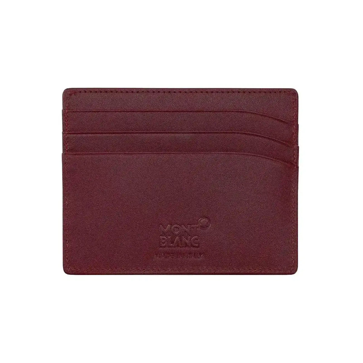 Burgundy Leather 6 Card Holder