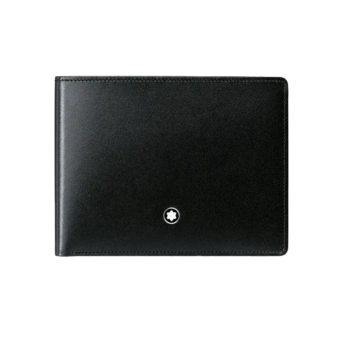 Black Leather 6 Card Wallet