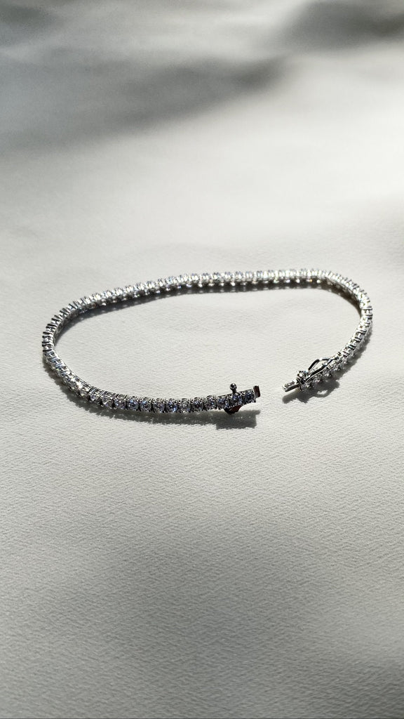 Silver Carat Francine Tennis Bracelet 18cm