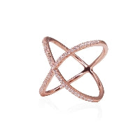 SILVER RGP CARAT CRUX DRESS RING 13826