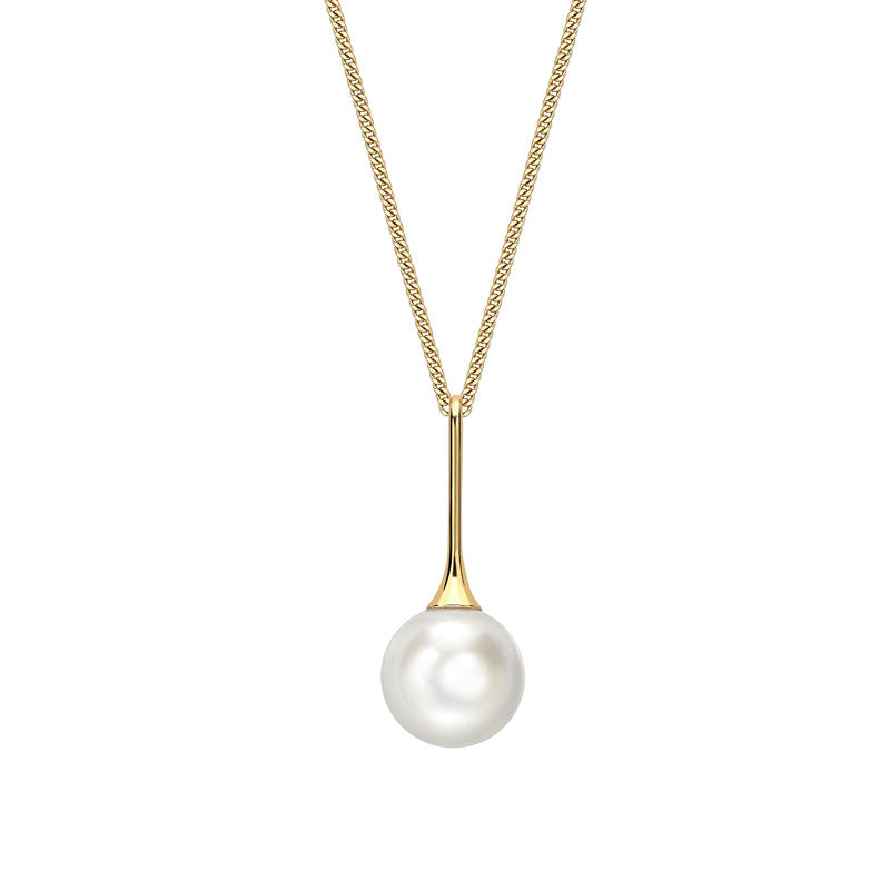 18ct Yellow Gold South Sea Pearl Pendant On Chain