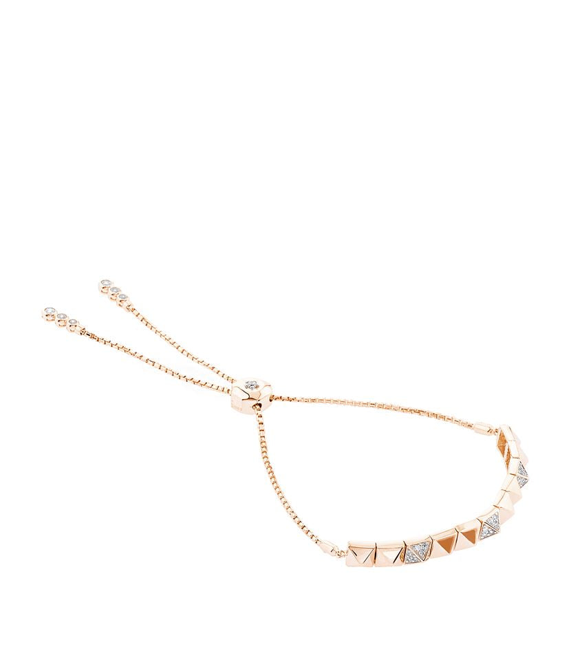 Silver Rose Gold Plated CARAT Morrison Bracelet
