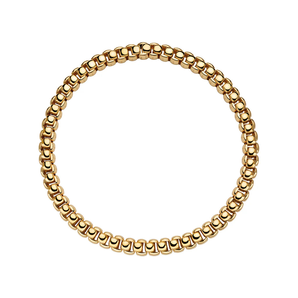 Fope Yellow Gold Luna Necklet - 40cm