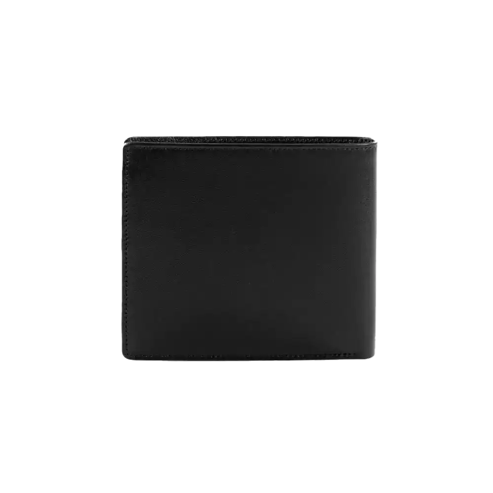 Black Leather 8 Card Wallet