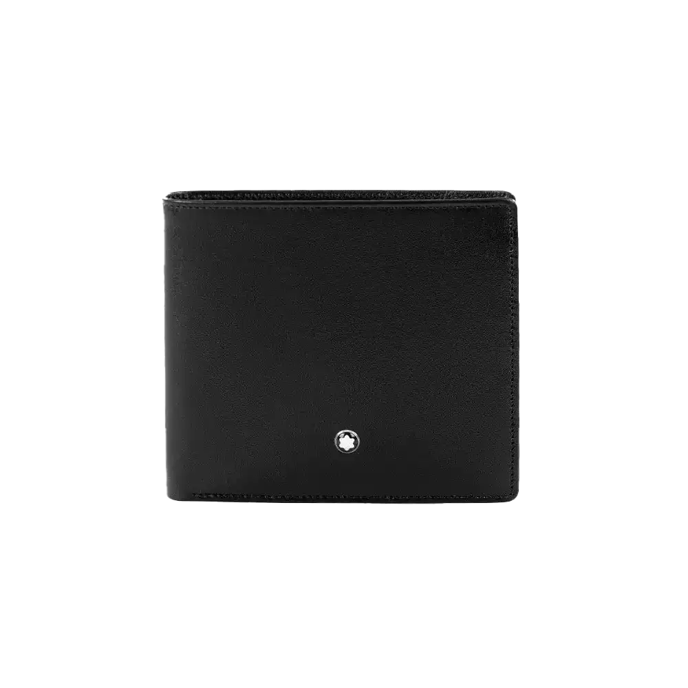 Black Leather 8 Card Wallet