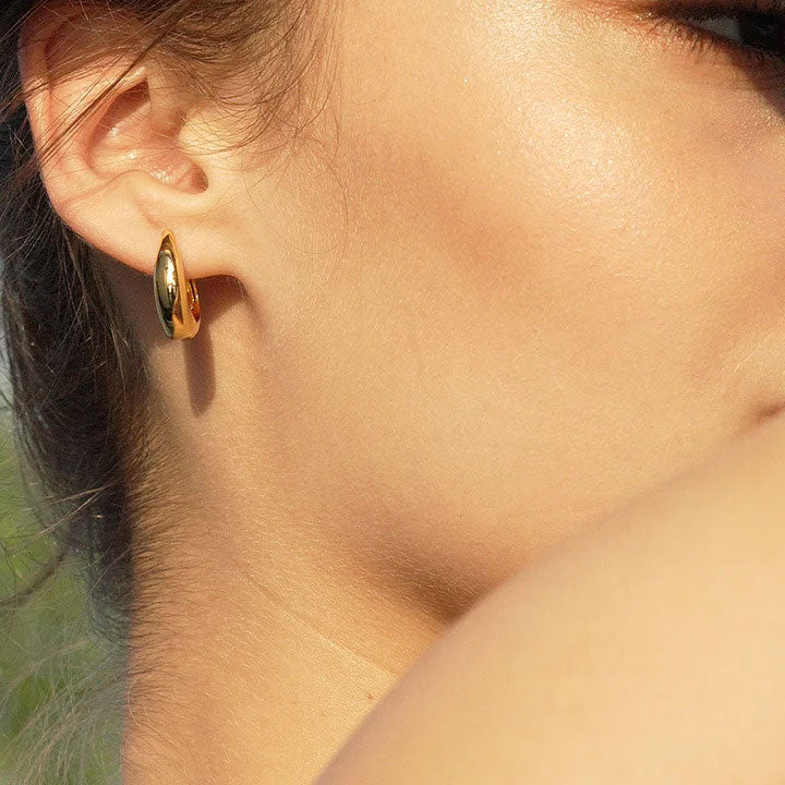 Herna Hoops Gold Vermeil