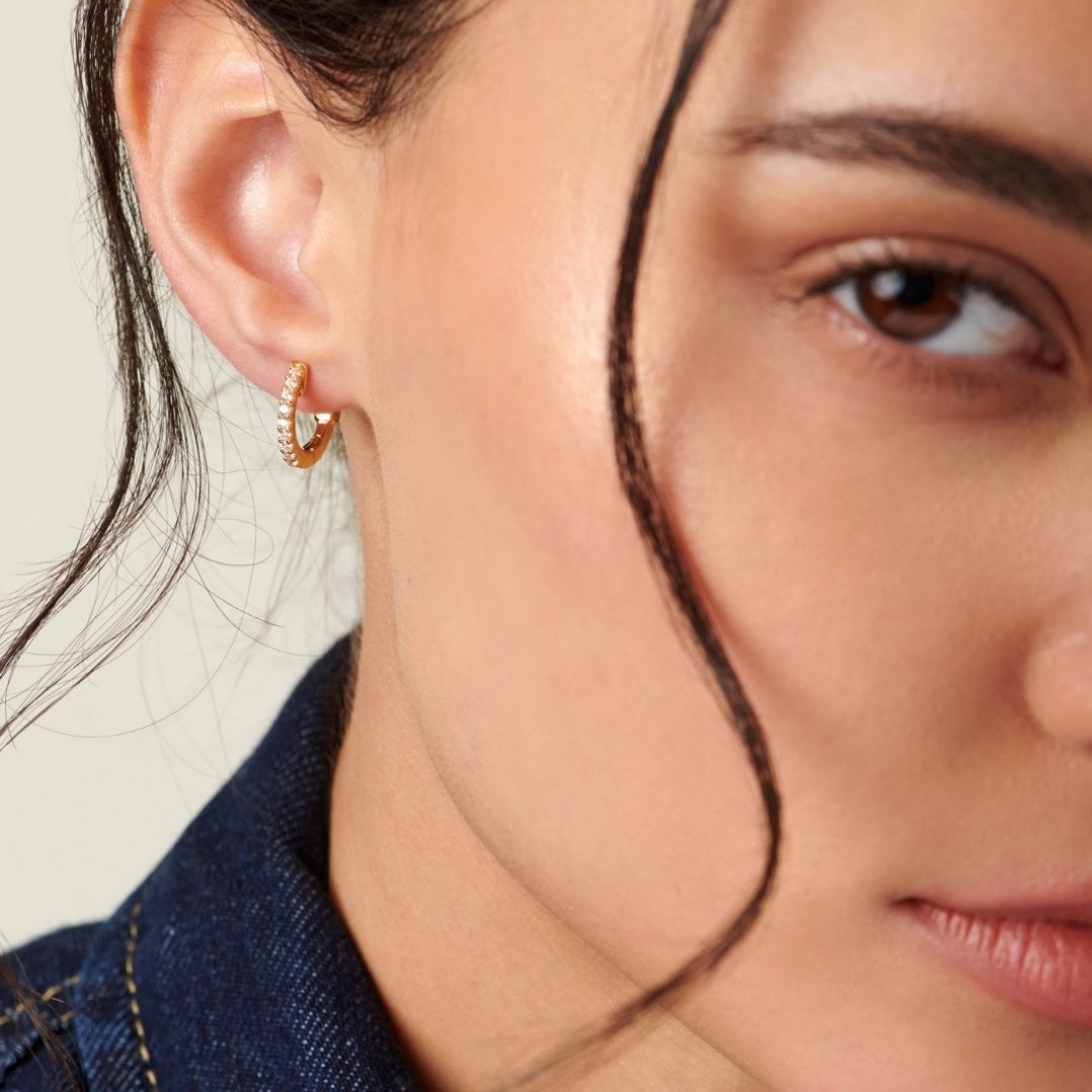 Carat London Baby Hoops 18K Gold Vermeil CE925Y-BABY