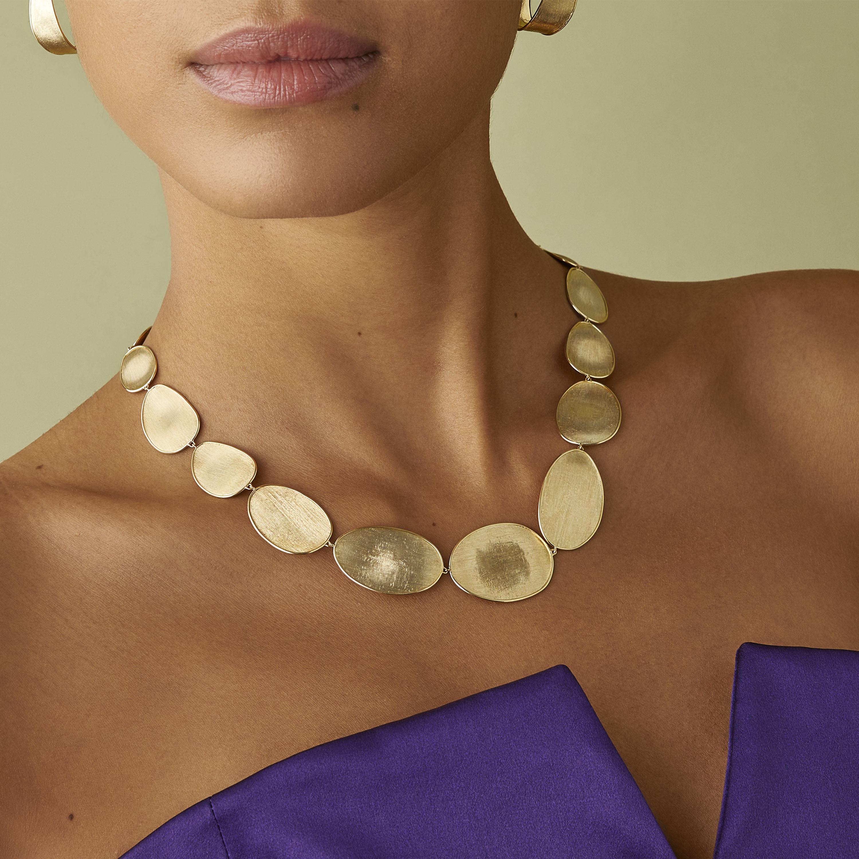 18ct YG Marco Bicego Lunaria Necklet CB177