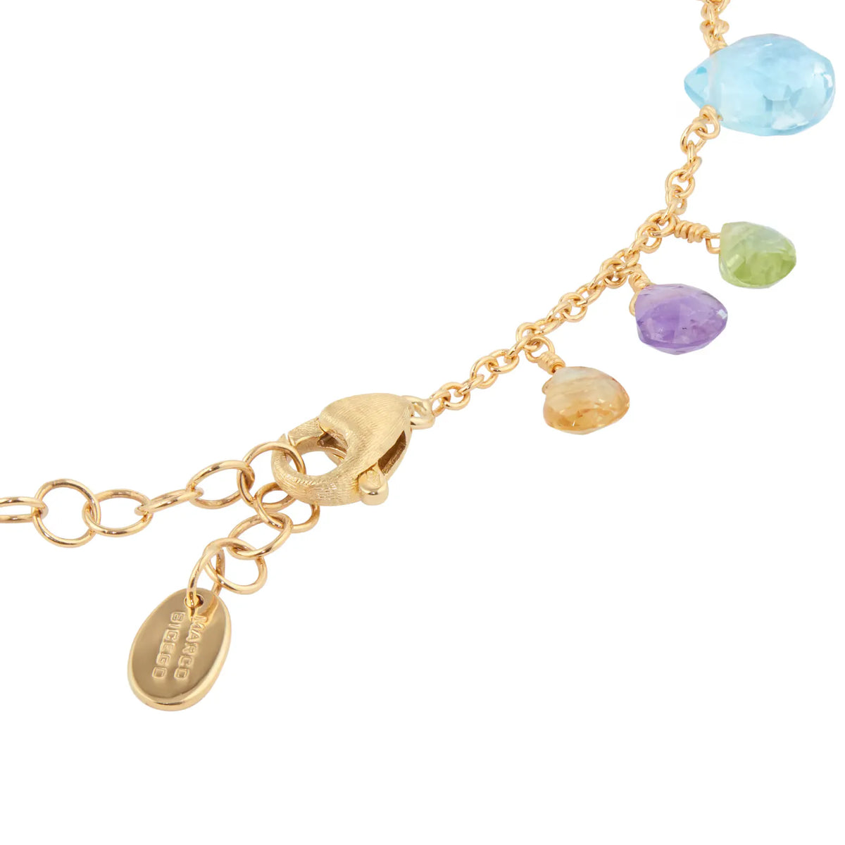 Paradise 18ct Yellow Gold Mixed Stone 42cm Necklet