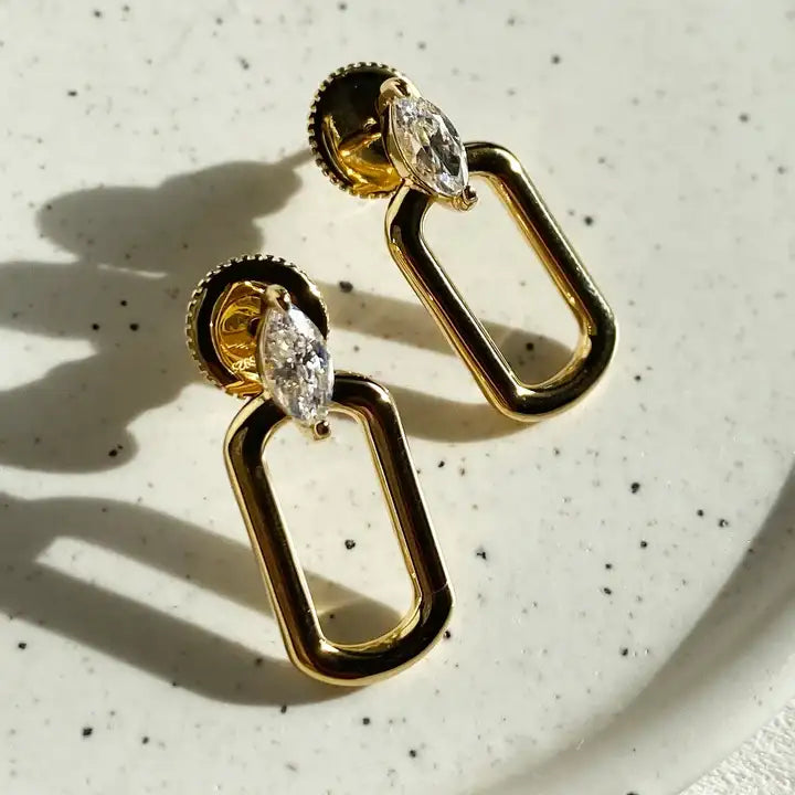 Carat London Tori Earrings 18K Gold Vermeil