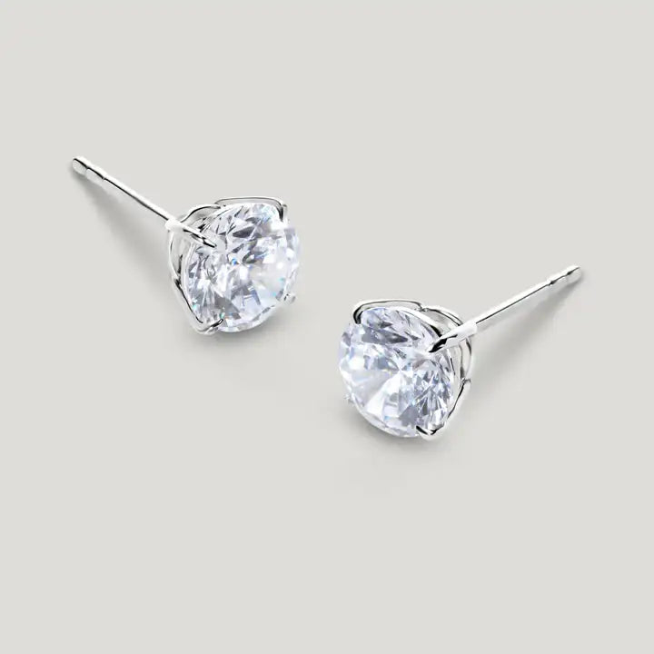 Carat London Eternal Four Prong Studs White Gold - 0.50Ct