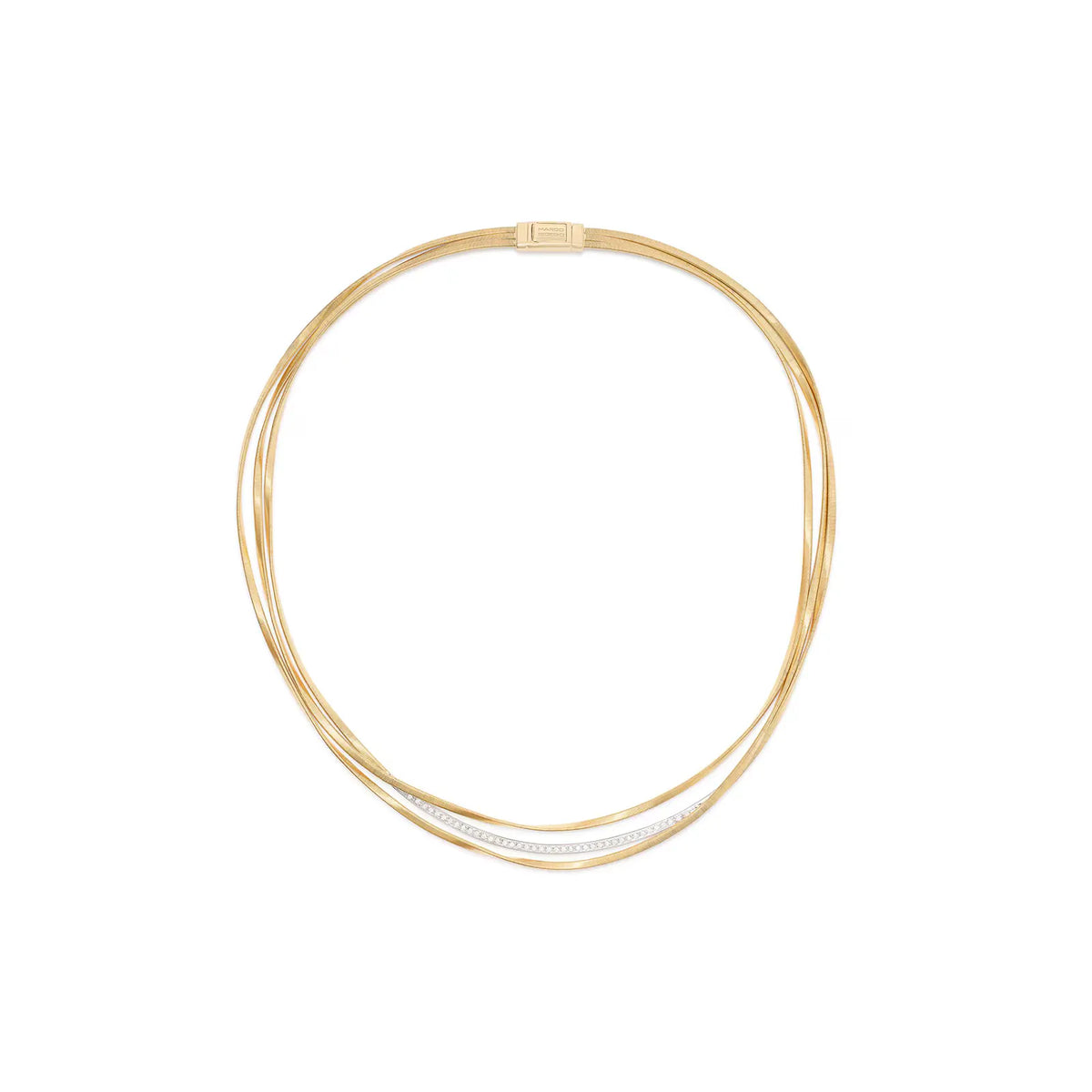 Marrakech 18ct Yellow Gold 3 Strand Necklet