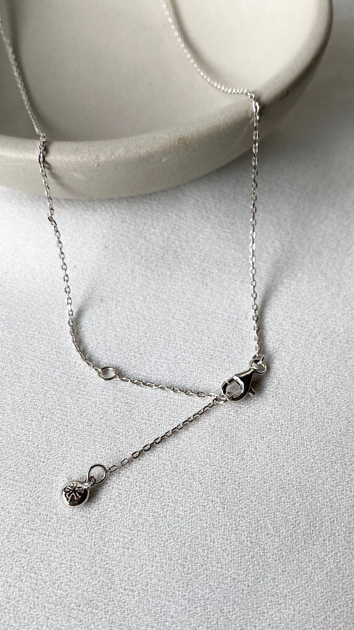 Carat London Jaena Necklace White Gold Plated