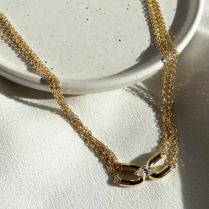 Carat London Cyndi Necklace 18K Gold Vermeil