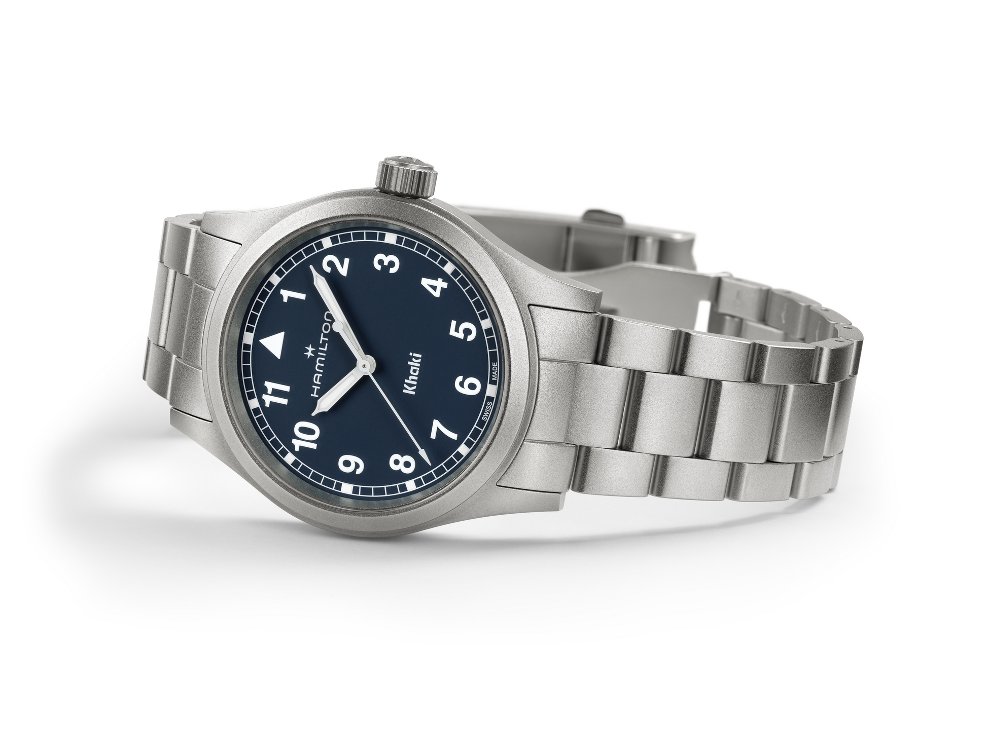 Hamilton Khaki Field 38mm Green Dial on Bracelet Quartz