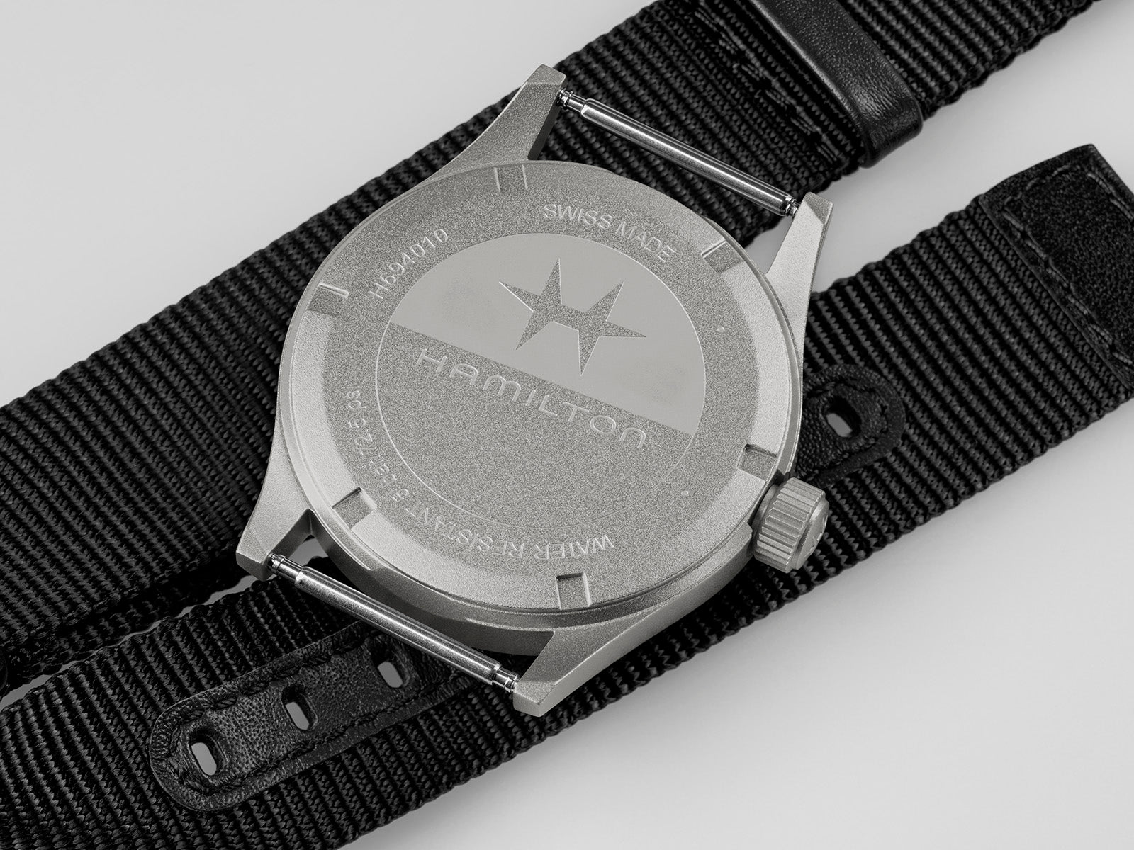 Hamilton Khaki Field Quartz 38mm Black Dial Black Strap H69401430