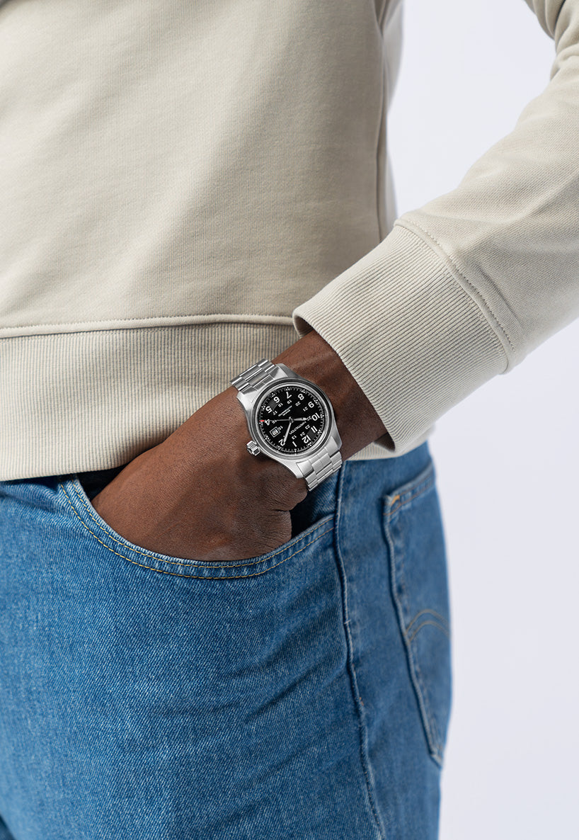 Hamilton Khaki Field Auto 42mm Steel Black Dial H70515137
