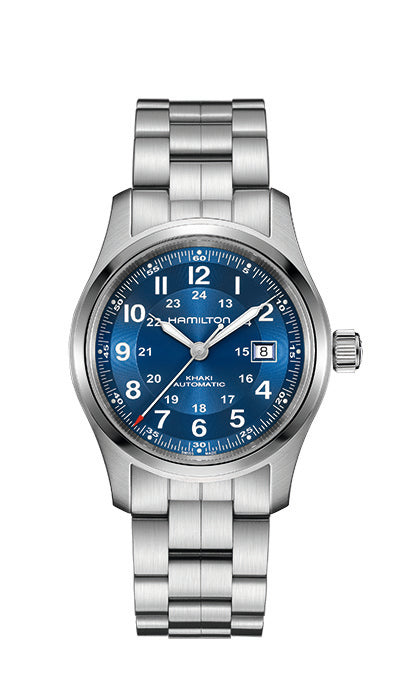 Hamilton Khaki Field 42mm Steel Bracelet Blue Dial  H70605140