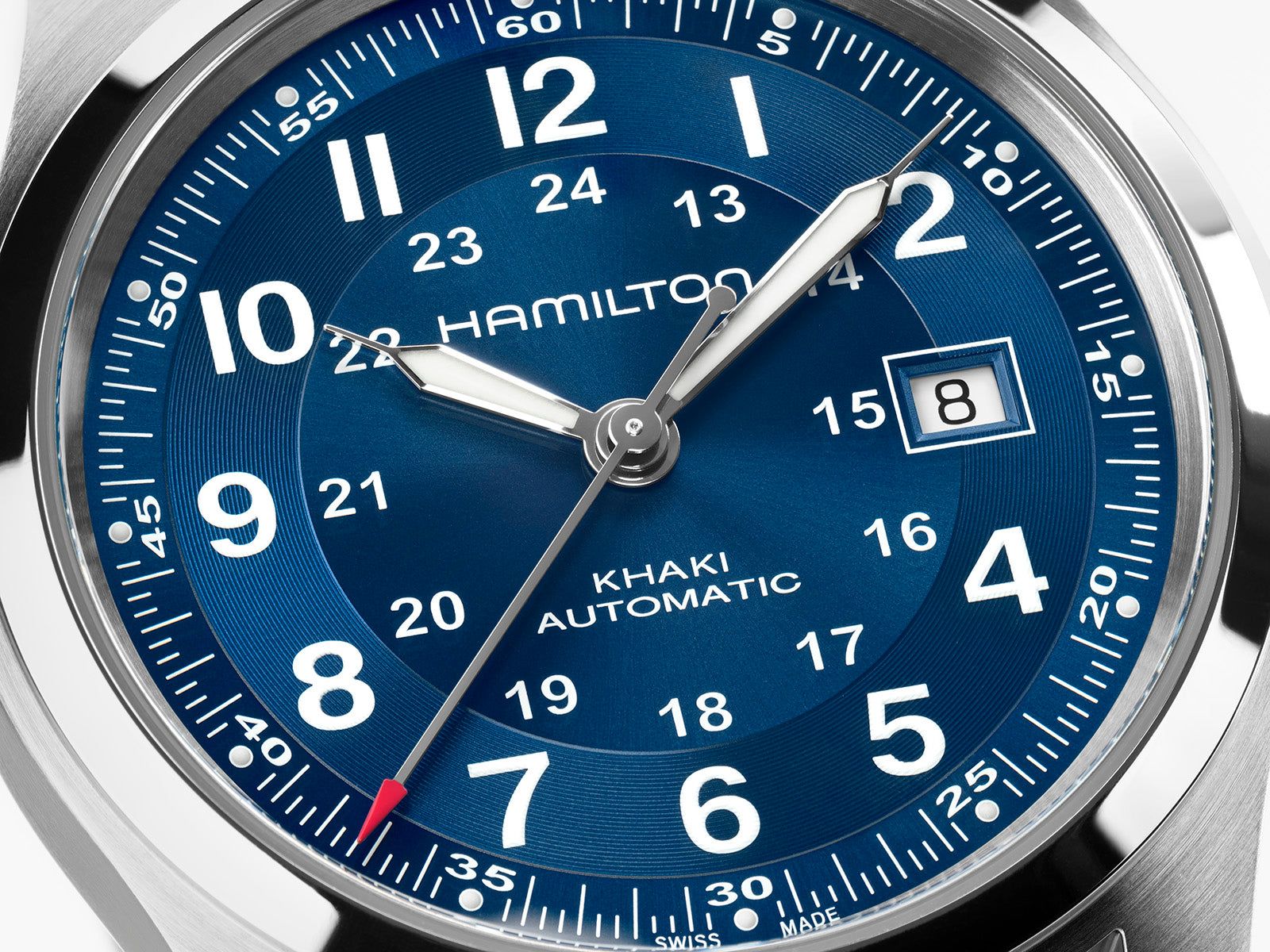 Hamilton Khaki Field 42mm Steel Bracelet Blue Dial  H70605140