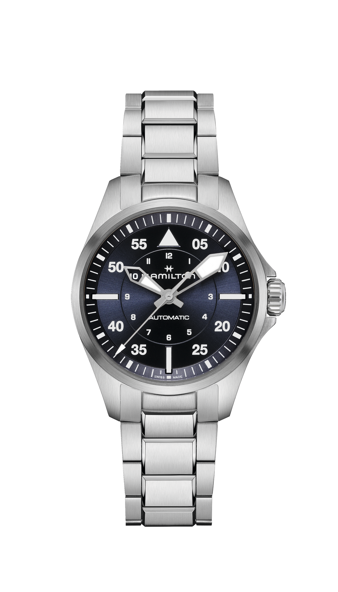 Hamilton Khaki Aviation Pilot Steel Auto 36mm Blue Dial