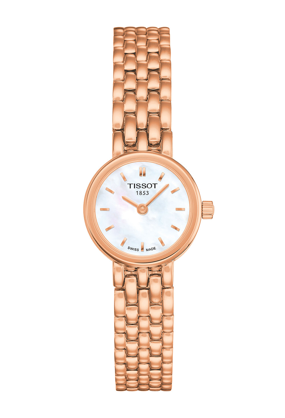 Ladies Tissot T Lady RGP Bracelet White Mother of Pearl Baton Dial