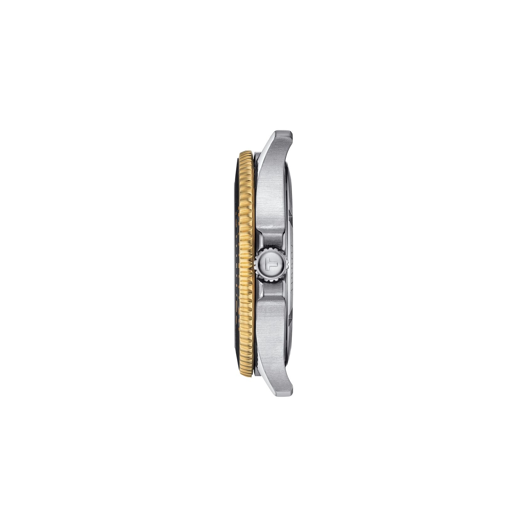 Gents Tissot Seastar 1000 40mm Bi-Coloured Bracelet Black Dial   T120.410.22.051.00