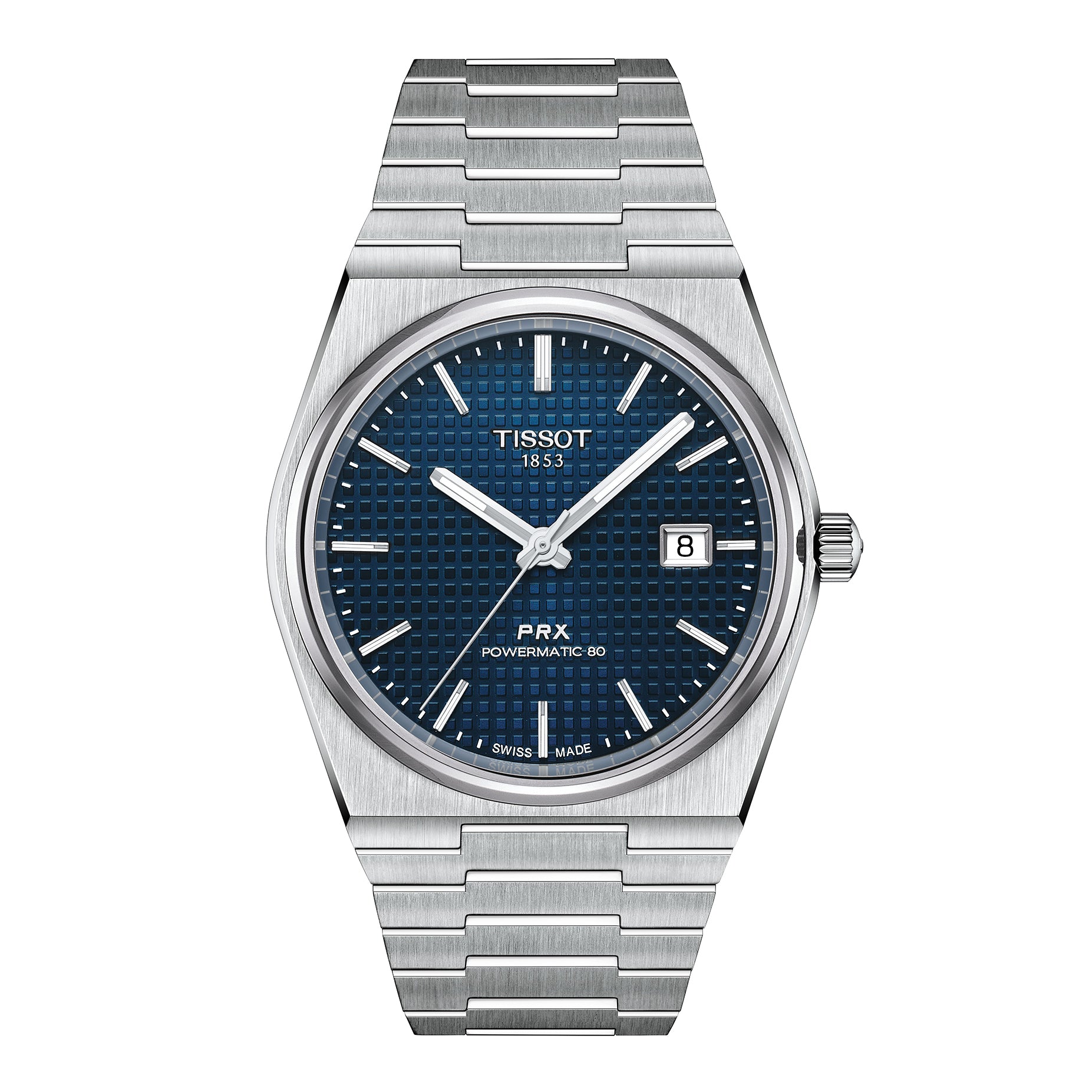 Gents Tissot PRX Powermatic 80 40mm Steel Bracelet Blue Dial & Date   T137.407.11.041.00