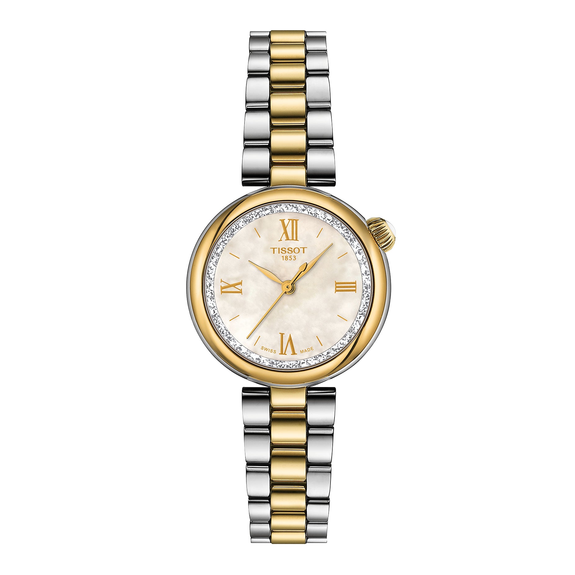 Ladies Tissot Desir 28mm Bi Col Blet MOP Dial