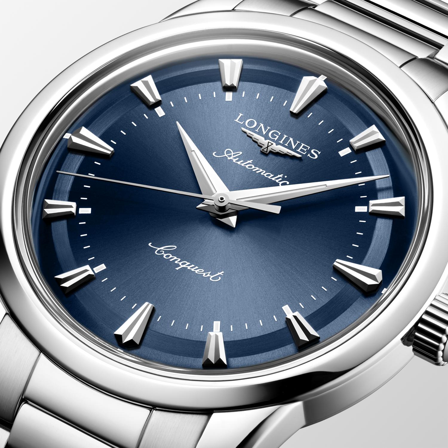Gents Longines Conquest Heritage Auto 40mm Steel Blue Dial