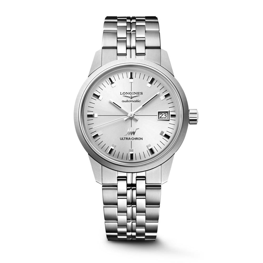 Gents Longines Ultra Chron Classic Auto 37mm Steel Silver Dial L2.537.4.72.6