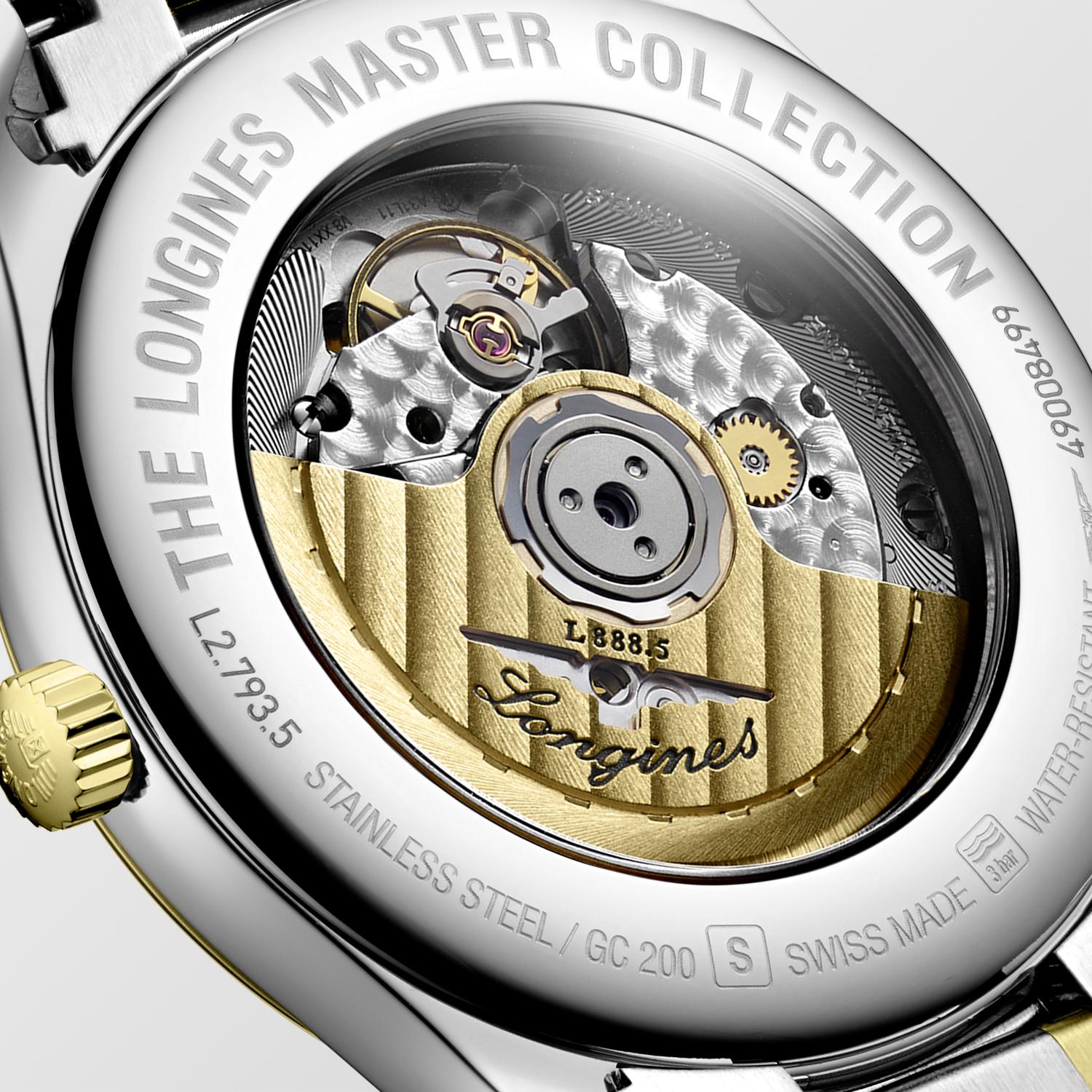 Gents Longines Master Collection Auto 40mm Steel & YG PVD Bracelet Silver Dial