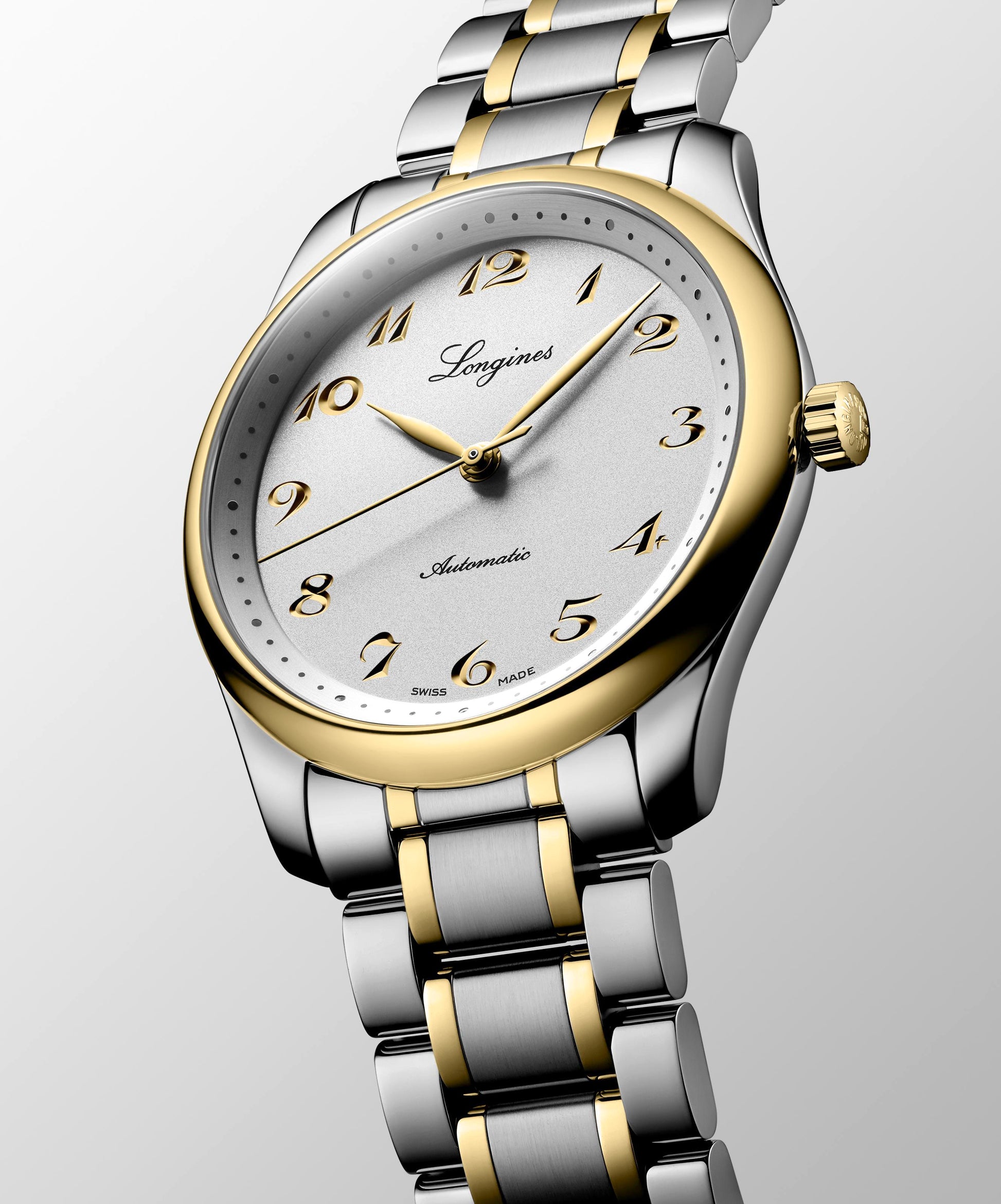 Gents Longines Master Collection Auto 40mm Steel & YG PVD Bracelet Silver Dial
