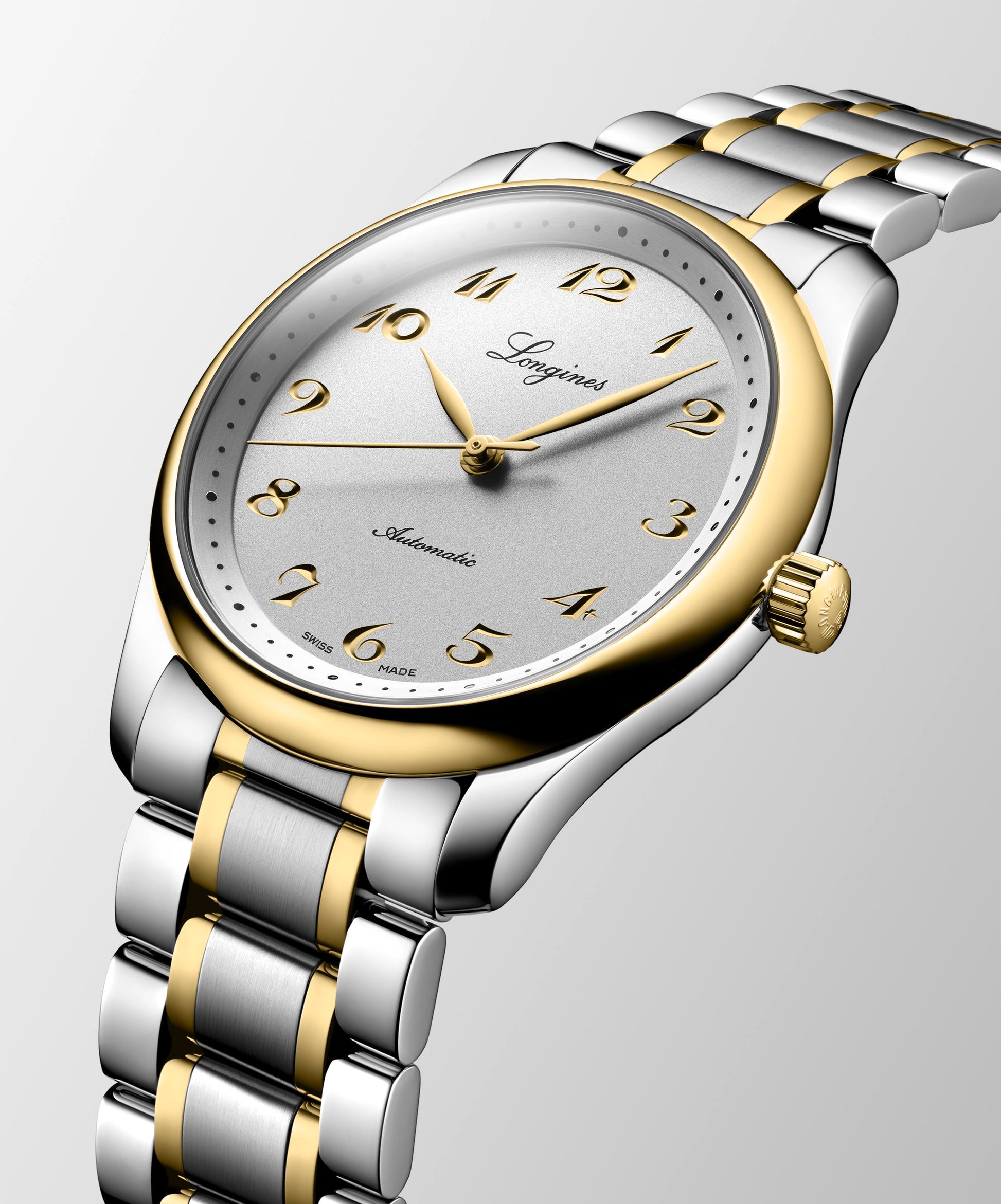 Gents Longines Master Collection Auto 40mm Steel & YG PVD Bracelet Silver Dial