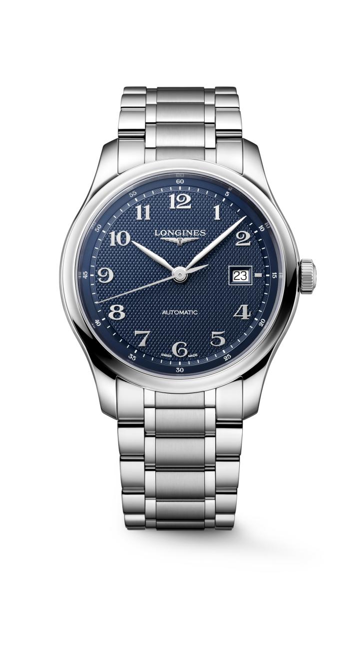 Gents Longines 41mm Master Collection Automatic Steel Bracelet Blue Arabic Numeral Dial L2.950.4.93.6