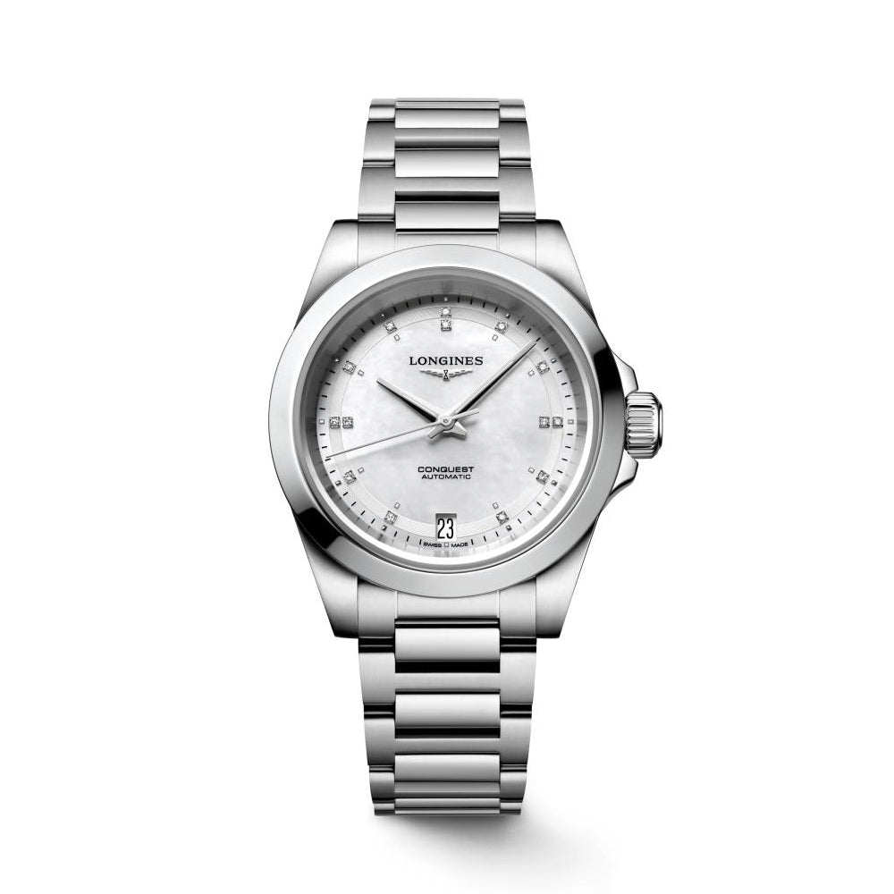 Ladies Longines Stainless Steel Conquest Classic - L3.430.4.87.6