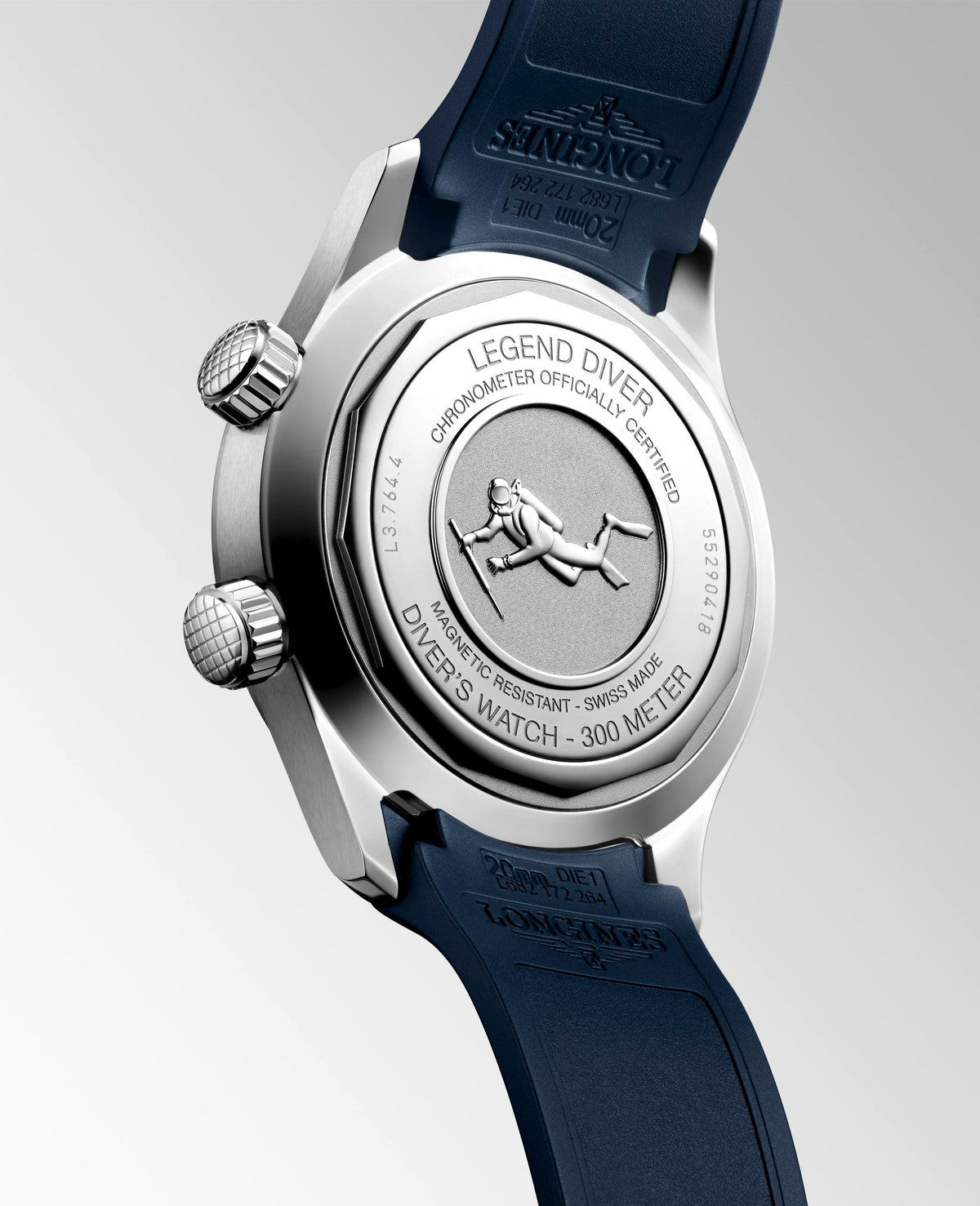 Gents Longines Legend Diver Auto 39mm Steel Blue Dial & Strap L3.764.4.90.9