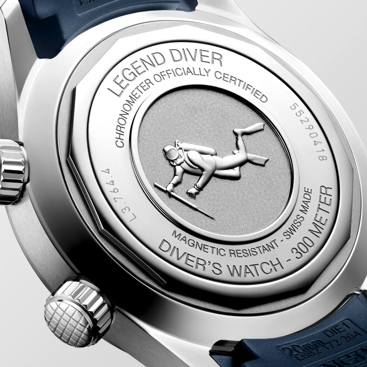 Gents Longines Legend Diver Auto 39mm Steel Blue Dial & Strap L3.764.4.90.9