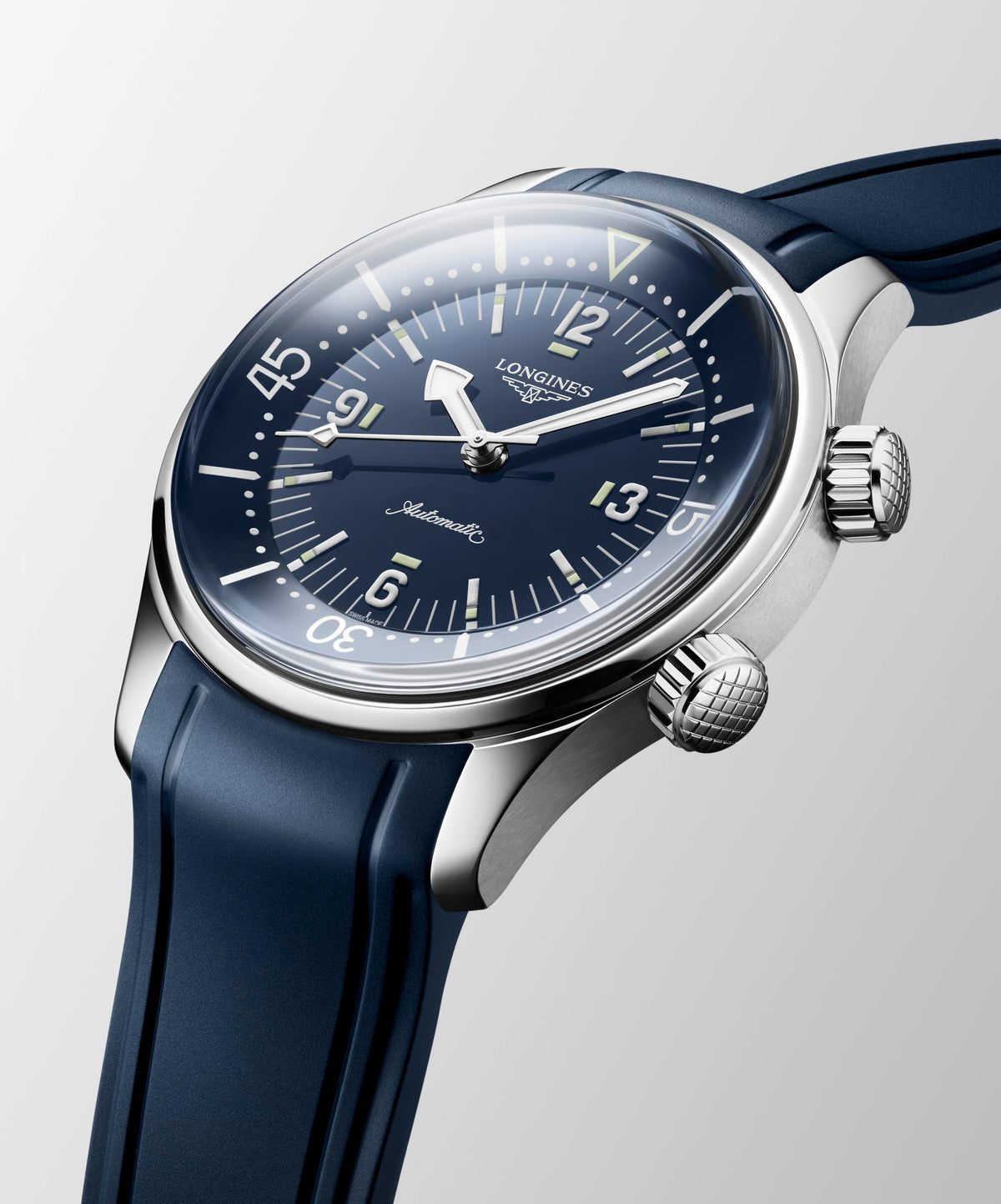 Gents Longines Legend Diver Auto 39mm Steel Blue Dial & Strap L3.764.4.90.9