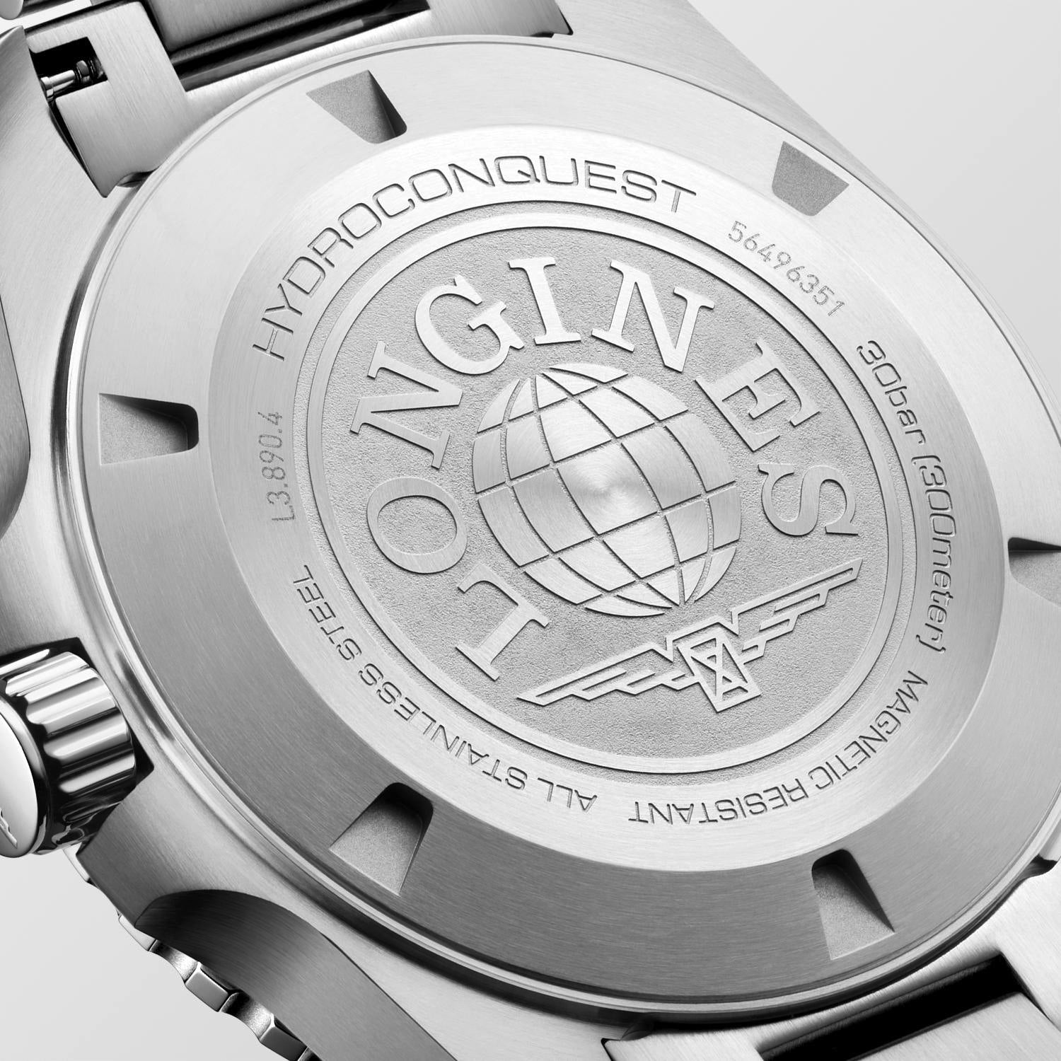 Gents Longines HC GMT Automatic 43mm Steel Blue Dial