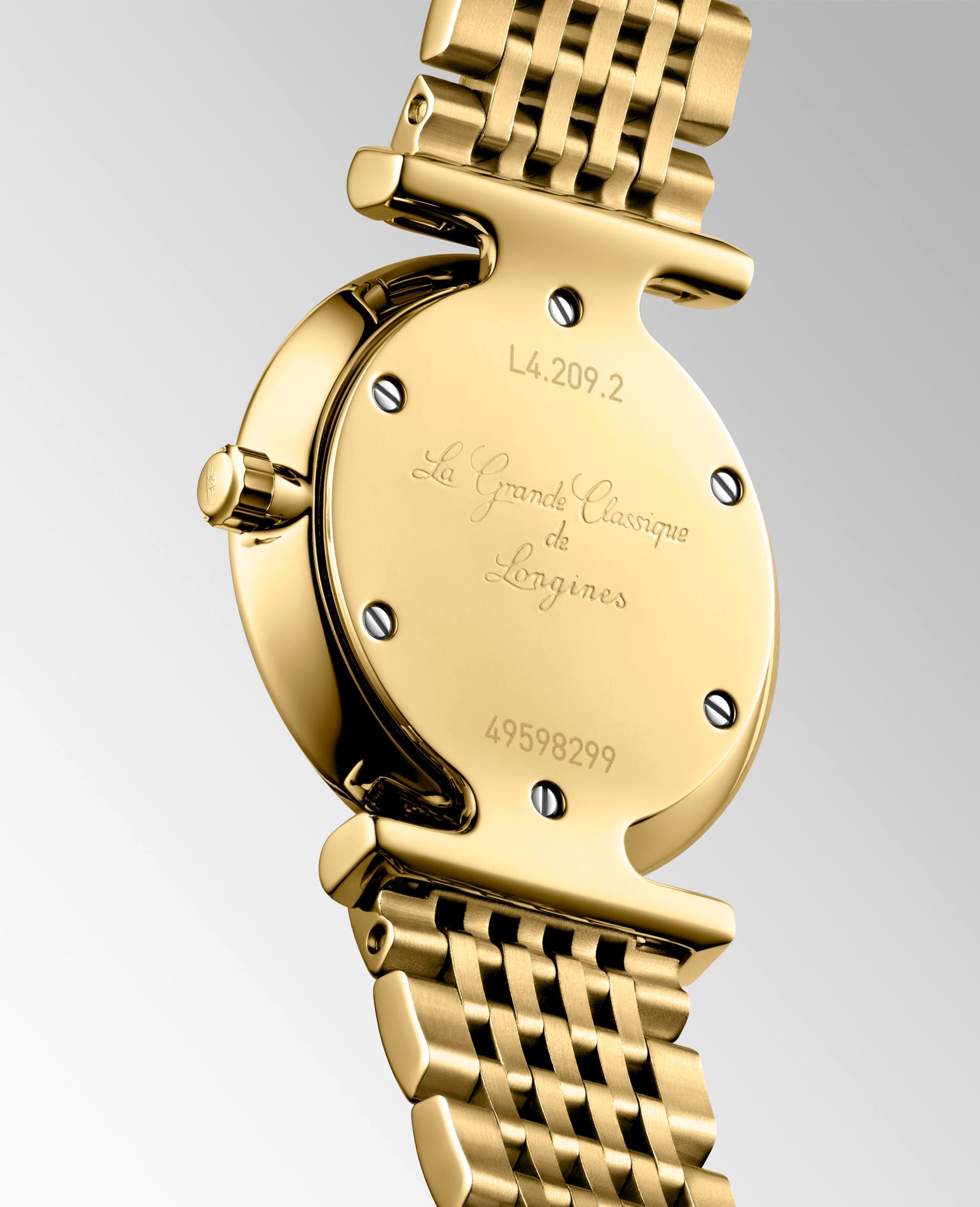 Ladies Longines Le Grande Classique 24mm Yellow Gold PVD Bracelet Champagne Diamond Dial