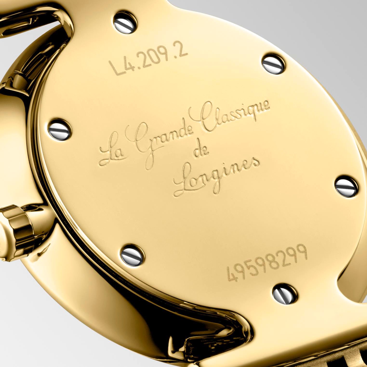 Ladies Longines Le Grande Classique 24mm Yellow Gold PVD Bracelet Champagne Diamond Dial