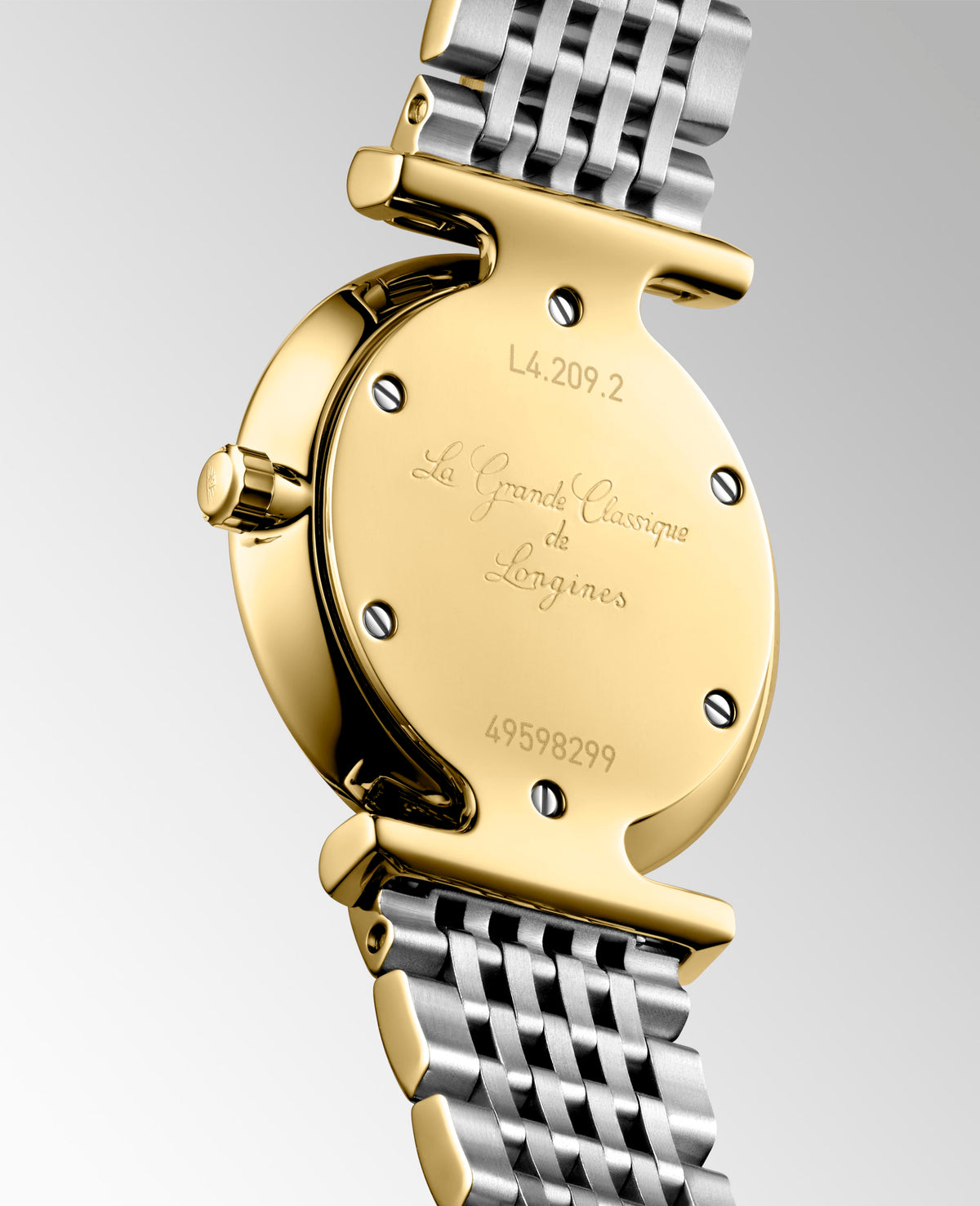 Ladies Longines Bi Coloured Le Grande Classique White Mother of Pearl Diamond Dial 24mm L4.209.2.87.7